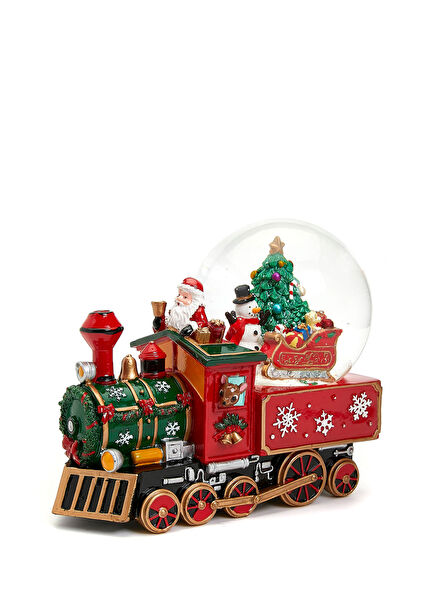 Train Shaped Christmas Ornament