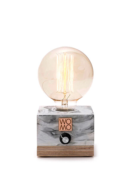 Marble Patterned Handmade Concrete Table Lamp