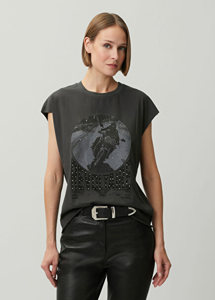 Cloe Dark Grey T-shirt