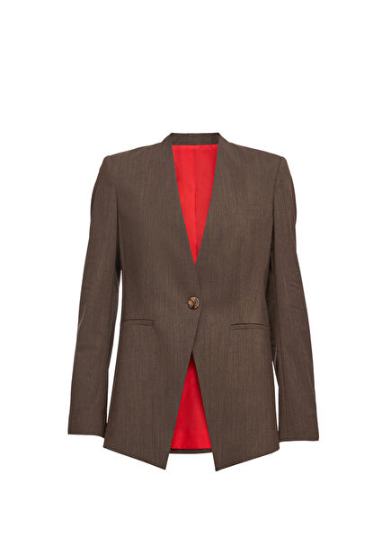 Seoul Kahverengi Kadın Blazer Ceket