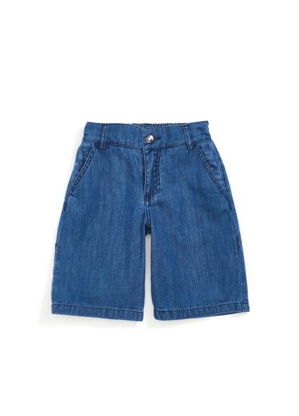 Lacivert Erkek Çocuk Denim Bermuda