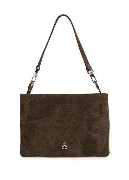 Kahverengi Kadın Deri El Portföyü