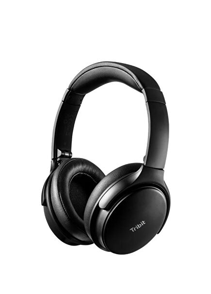 QuietPlus 71 ANC Noise Cancelling Comfortable and Adjustable Black Bluetooth Over-Ear Headphones