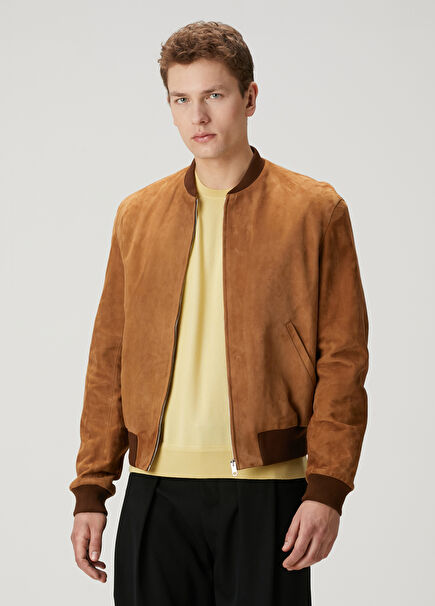 Taba Süet Bomber Ceket
