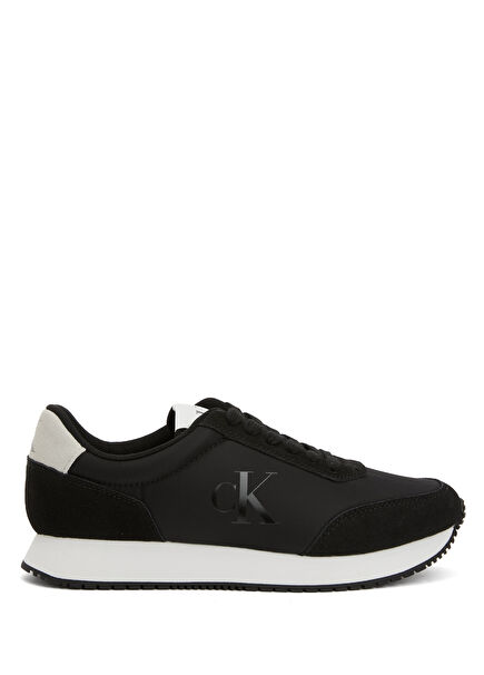 Retro Black Men's Suede Sneakers