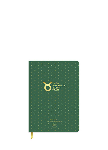 Sensuous Things Green A5 Aries Taurus Hardcover Lined Notebook