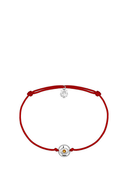 Red Tiger Eye 925 Sterling Silver Unisex Rope Bracelet