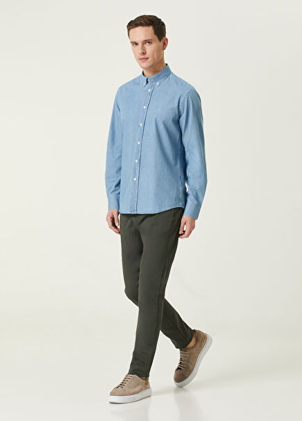 Slim Fit Khaki Sport Pants