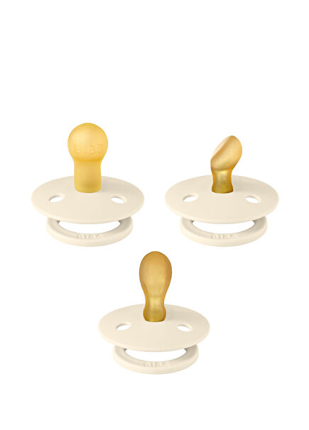 Try It Color Ivory White 3-Pack Pacifier Set