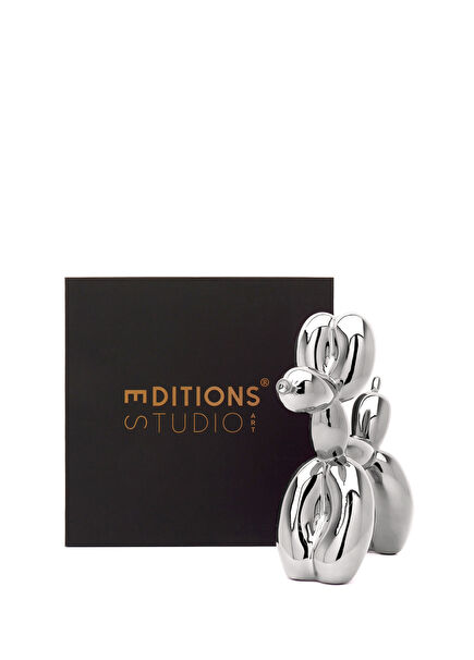 Jeff Koons Balloon Dog Silver Heykel