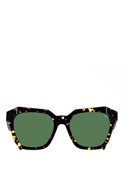 Saffi Patterned Brown Women's Sunglasses