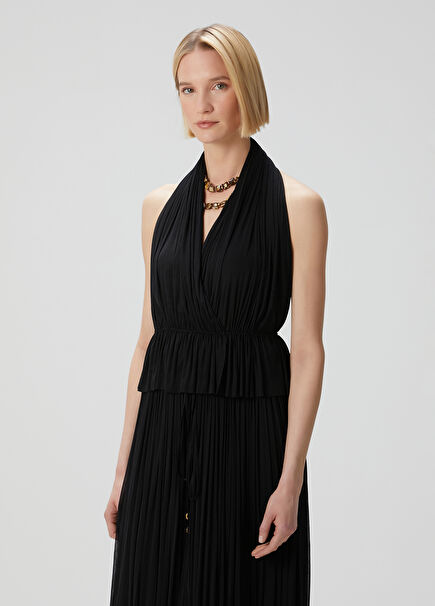 Black Tulle Blouse