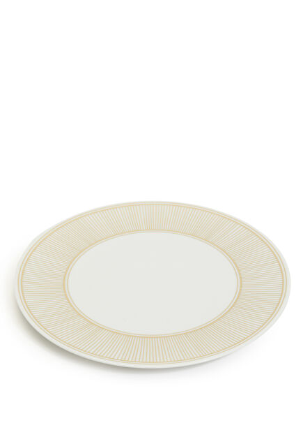 Osiris White Gold Porcelain Dinner Plate