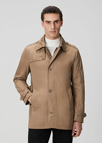 Mink Zippered Trench Coat