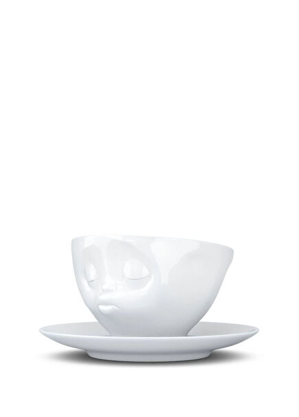 Kissing White Porcelain Teacup