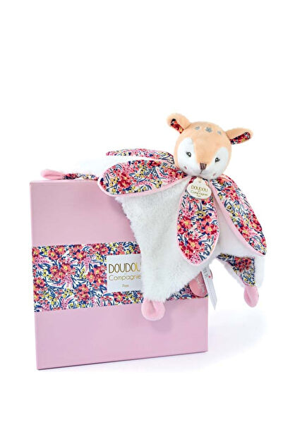 Flowered Soft Fawn in Gift Box