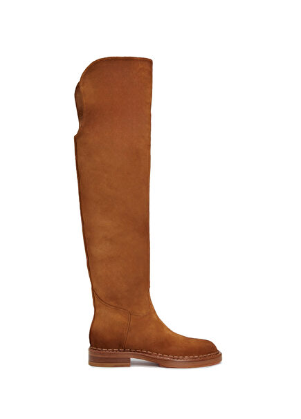 Tan Women's Suede Boots