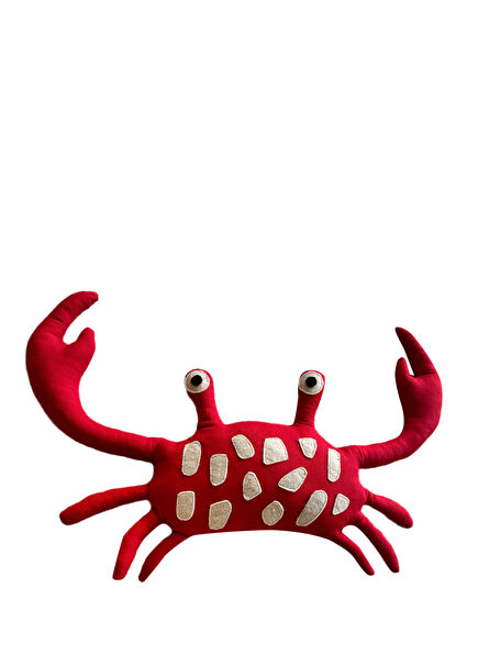 The Friendly Crab Pillow Yengeç Figürlü Dekoratif Çocuk Yastığı