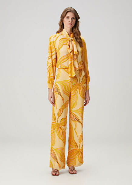 Cypher Yellow Patterned Pants