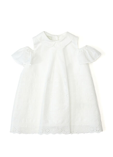 Beyaz Kız Bebek Elbise