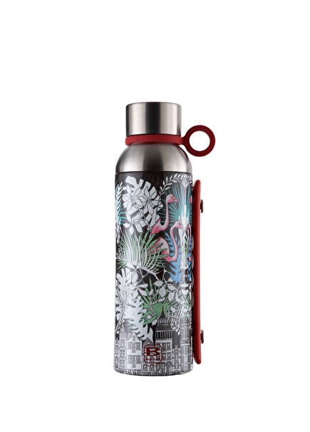 Thermal Bottle with Handle Stainless Steel La Ville Pattern 1500 ml