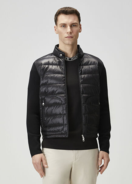 Siyah Kapitone Garnili Mont