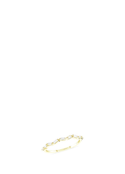 Cara Baguette Women Ring with 14K Yellow Gold Diamonds