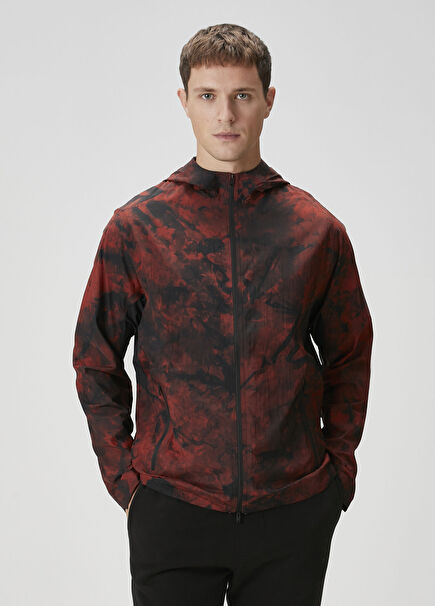 Karışık Desenli Kapüşonlu Sweatshirt