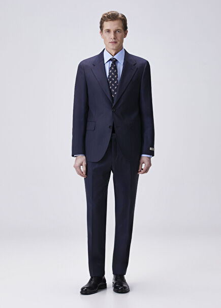 Drop 7 Lacivert Yün Takım Elbise