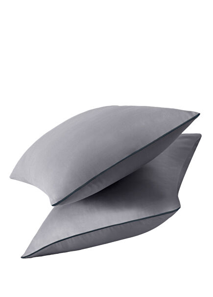 Anthracite Piped Gray Pillowcase 50x70 cm