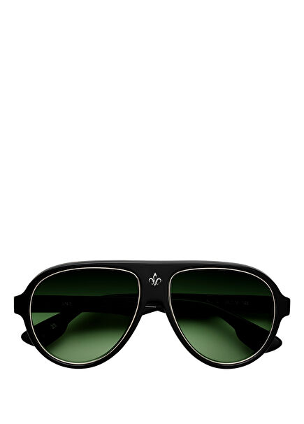 N4.1 Siyah Yeşil Asetat Unisex Güneş Gözlüğü