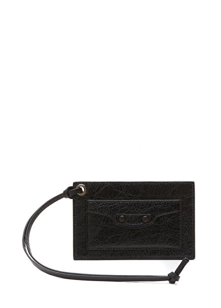 Le City Siyah Deri Çanta Aksesuarı