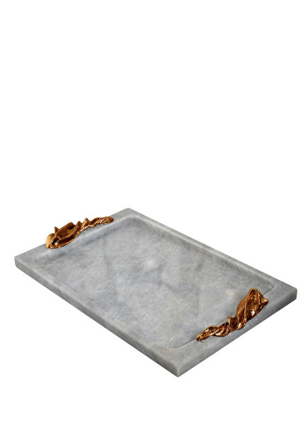 Hitit Burma Grey Small Marble Tray