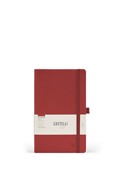 Milano Appeel Red Lined Notebook