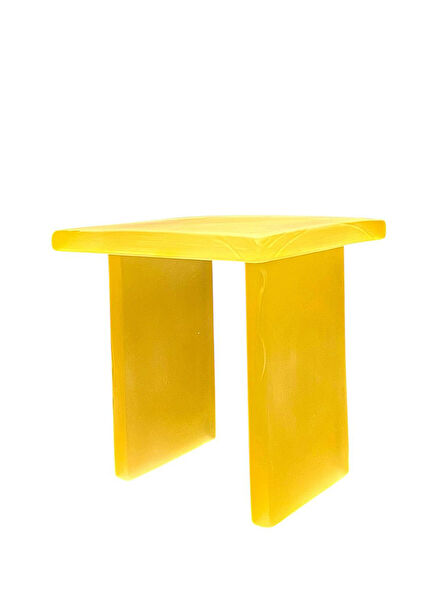 TT Yellow Glass Side Table