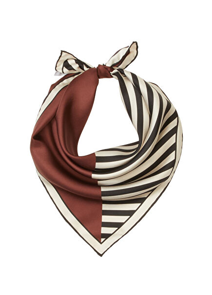 Patterned 50X50 Silk Scarf