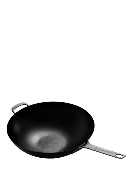 Black Carbon Steel Wok Pan