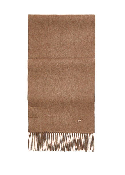 Mink Cream Men's Wool Cashmere Scarf