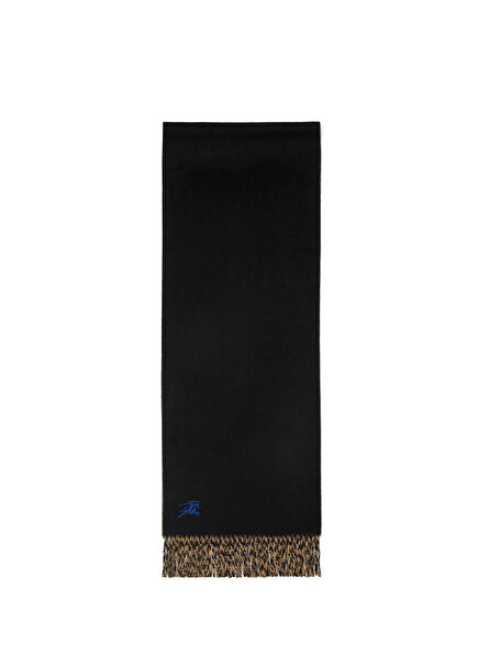 Siyah Kaşmir Kadın Atkı