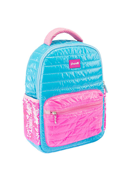 Puffer Pop Turkuaz Pembe Kız Çocuk Sırt Çantası