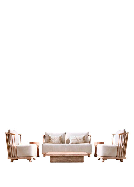 Whisper Natural Wooden Garden Seating Group