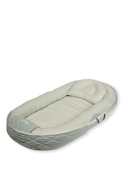 Babynest Yeşil 0-24 Ay Katlanır Bebek Mobil Yatağı