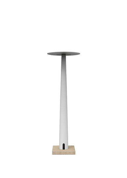 Portofino Travertine White Marble Table Lamp