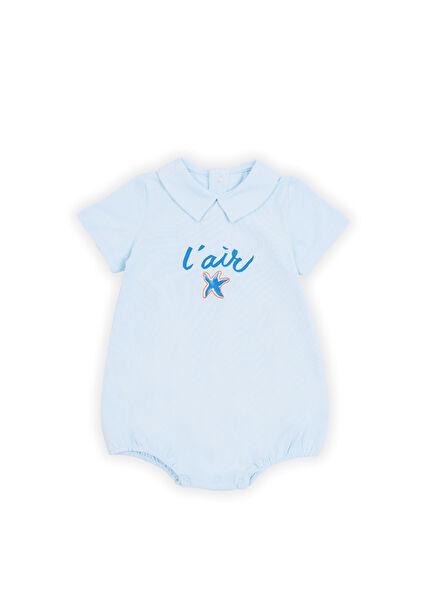 Lucas L'air Light Blue Baby Boy Jumpsuit
