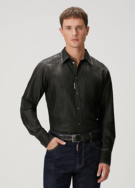 Black Denim Shirt