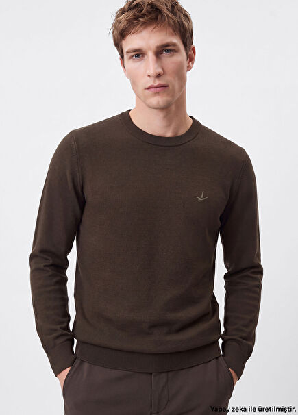 Khaki Basic Sweater