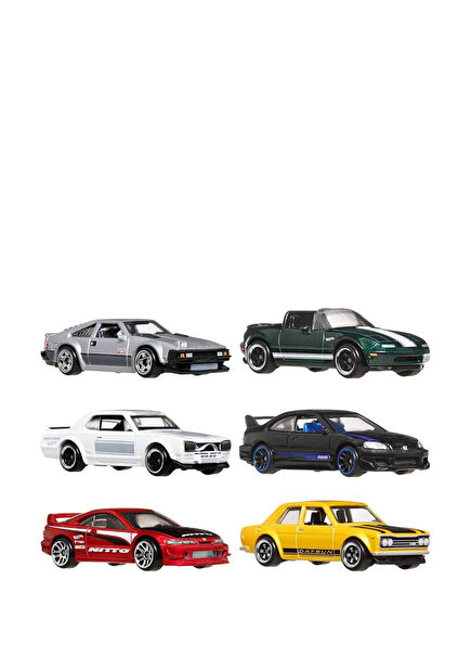 1:64 Japon Temalı 6’lı Oyuncak Araba Seti JBY77