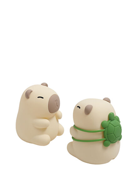 Sevimli Capybara Sırt Çantalı Çocuk Odası Gece Lambası