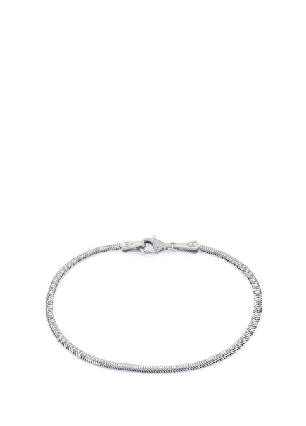 Snake Chain Men's Silver Bracelet