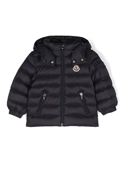 Navy Hooded Kids Coat